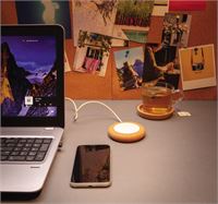 CARICATORE WIRELESS 5W IN SUGHERO E GRANO